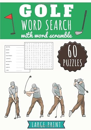 Beispielbild fr Golf Word Search: Practice Workbook For Adults | 60 Puzzles of Word Search & Scramble | Find more than 600 words on on the vocabulary of Golf | Gift for Golfer | Challenging Word Puzzle, Large Print. zum Verkauf von Buchpark