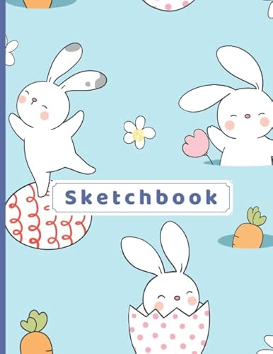 Imagen de archivo de Sketchbook: A Happy Easter Large Sketchbook/Notebook:108+ Pages of 8.5x11 With Blank Paper for Girls To Drawing, Doodling, Journal ,Sketching and . Sketchbook for Kids (Blank Unlined Edition)) a la venta por Red's Corner LLC