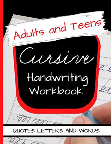 9798642629888: Cursive Handwriting Workbook Adults and Teens: Adult Handwriting Practice: Master Beautiful Cursive With Handwriting Paper Practice Sheets Progressive Letter Sizing Large to Normal