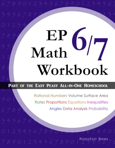 Stock image for EP Math 6/7 Workbook: Part of the Easy Peasy All-in-One Homeschool for sale by Red's Corner LLC