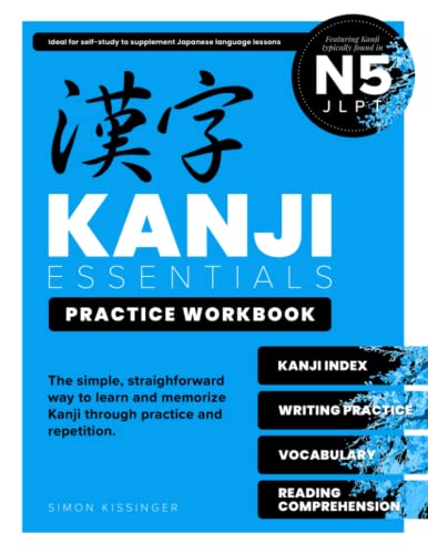 Stock image for Kanji Essentials Practice Workbook: Jlpt N5 for sale by GreatBookPrices