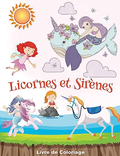 Stock image for Licornes et Sirnes Livre de coloriage partir de 3 ans for sale by PBShop.store US