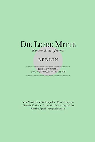 Stock image for Die Leere Mitte Issue 3 2019 for sale by PBShop.store US