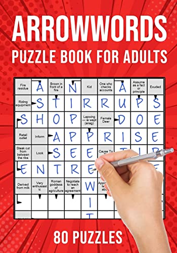 Beispielbild fr Arrowwords Puzzle Books for Adults: Arrow Words Crossword Activity Book - 80 Puzzles (UK Version) zum Verkauf von GreatBookPrices