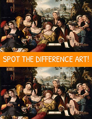 Stock image for Spot the Difference Art!: A Hard Search and Find Books for Adults (Puzzle Books for Adults) for sale by Ria Christie Collections