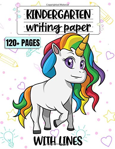 Stock image for Kindergarten Writing Paper with Lines: Unicorn Kindergarten Writing Book | Handwriting Practice Paper for ABC Kids Notebook | Back to School Gift for sale by HPB-Movies