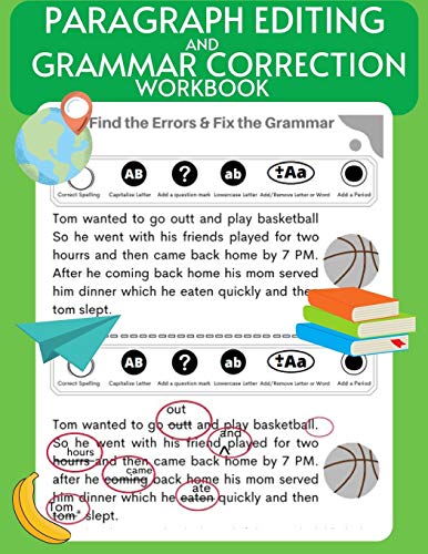 Beispielbild fr Paragraph Editing and Grammar Correction Workbook: Proofreading, Punctuation and Comprehension daily practice sheets, Homeschooling material, Reading and Writing Practice, Grades 3- 6 zum Verkauf von Ria Christie Collections