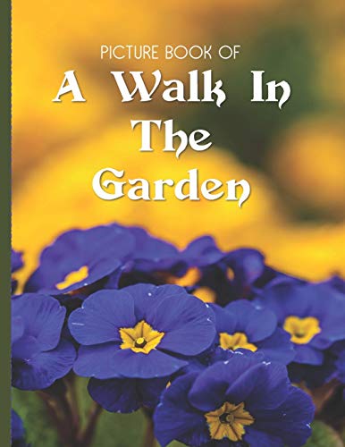 Imagen de archivo de Picture Book Of A Walk In The Garden: Large Print Book For Seniors with Dementia or Alzheimer's a la venta por GreatBookPrices