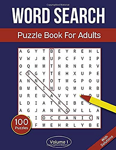 Stock image for Word Search Puzzle Book For Adults: Word Search Book With 2000 Hidden Words in 100 Word Puzzles - Volume 1 (Word Search Puzzle Books For Adults) for sale by Brit Books