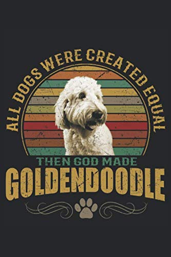 9798654955180: Golden doodle notebook: Lined book 6x9 inch with 120 pages | Notebook golden doodle