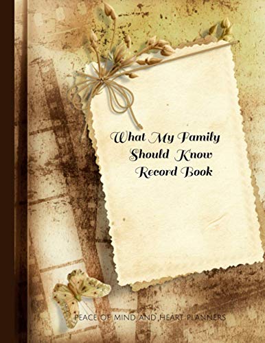 9798655234154: What My Family Should Know Record Book: What My Family Needs to Know When I Die (End of Life Planning Organizer for the Christian Family, 8.5 x 11)