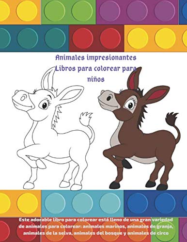 9798663724920: Animales impresionantes Libros para colorear para niños -  Este adorable libro para colorear está lleno de