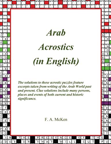Stock image for Arab Acrostics (in English) for sale by Ria Christie Collections