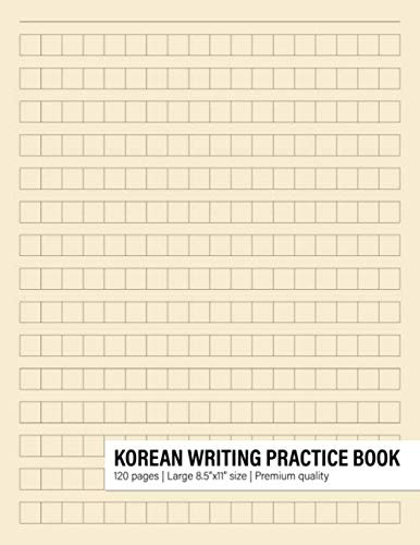 Stock image for Korean Writing Practice Book: Korean Notebook For Hangul, Hangul Manuscript Paper For Korean Language Learning for sale by Read&Dream