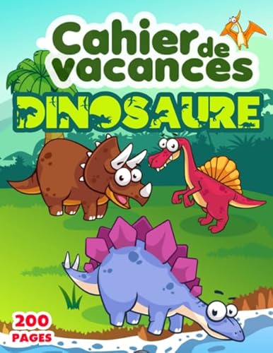 Image d'archives pour Cahier de vacances dinosaure 200 PAGES: cahier de vacances graphisme maths criture jeux coloriage perception moyenne section vers la grande section . ms vers gs - avec diplme -4  5 ans mis en vente par Buchpark