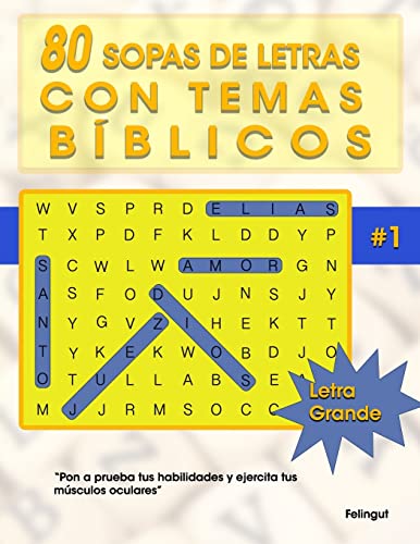 Stock image for 80 Sopas de letras con temas bblicos 1 sopa de letras for sale by PBShop.store US