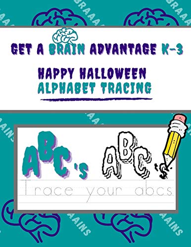 Stock image for Happy Halloween Alphabet Tracing Book: 8.5 x 11 inch, alphabet and number tracing book, classic cartoons, for young ages and grades K-3 for sale by GreatBookPrices