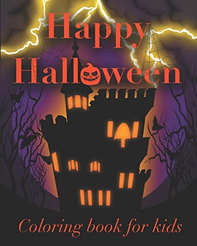 Stock image for Happy Halloween coloring book for kids: an adorably spooky coloring book full of candy and monsters that your kids will love to color! for sale by GreatBookPrices