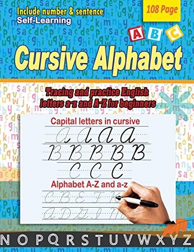 Immagine dell'editore per Cursive alphabet: Tracing and practice English letters a-z and A-Z for beginners venduto da GreatBookPrices