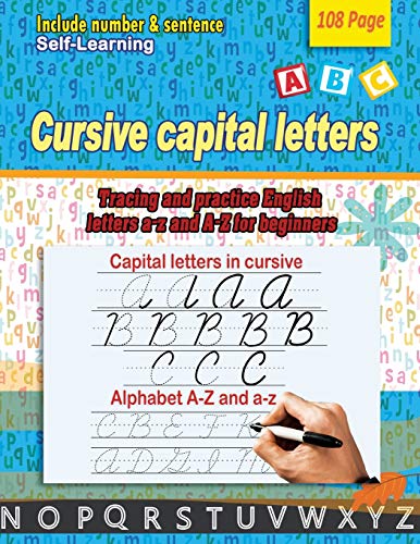 9798679816862: Cursive capital letters: Tracing and practice English letters a-z and A-Z for beginners