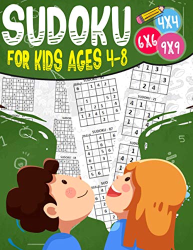 Beispielbild fr Sudoku for kids ages 4-8: 200 Sudoku Puzzles for Childen 4 to 12 with Solutions - Increase Memory and Logic zum Verkauf von GreatBookPrices