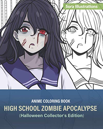 Stock image for Anime Coloring Book: High School Zombie Apocalypse (Halloween Collector's Edition) for sale by GreatBookPrices