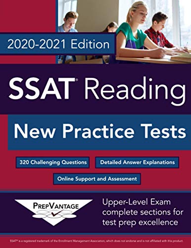 Stock image for SSAT Reading: New Practice Tests, 2020-2021 Edition for sale by Omega