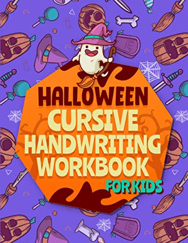Beispielbild fr Halloween Cursive Handwriting Workbook for Kids: Cursive Writing Practice Book, Learn to Write in Cursive for kids | 4 In 1 Letters, Words, Sentences and Coloring zum Verkauf von Buchpark