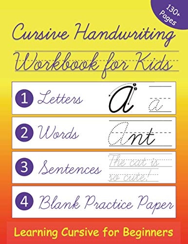 9798689564364: Cursive Handwriting Workbook for Kids: Learning Cursive ...