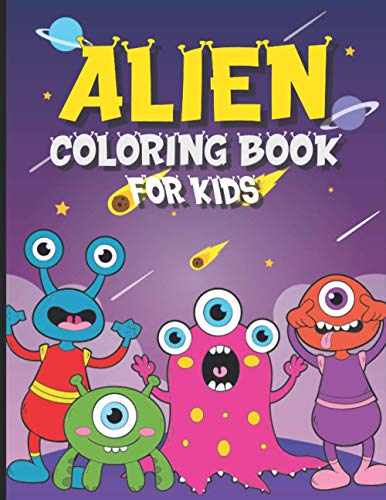 9798689680675: Alien Coloring Book for Kids: 30 Coloring Pages for Boys and Girls Ages 4-8