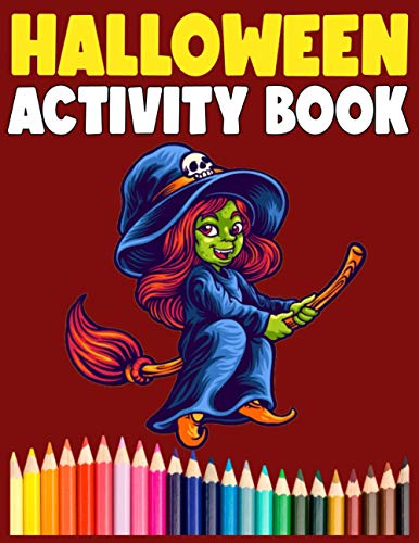 9798696138664: Halloween Activity Book: Halloween Word Search, Step-by-Step Drawing Guide to Draw Monsters, Cute Monsters Coloring pages, Halloween Mazes and More