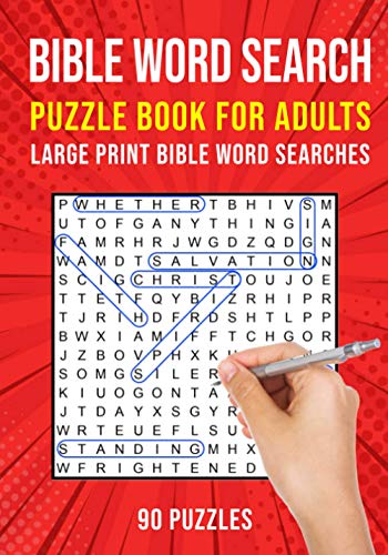 Beispielbild fr Bible Word Search Puzzle Book for Adults: 90 Large Print Christian Word Find Puzzles zum Verkauf von GreatBookPrices