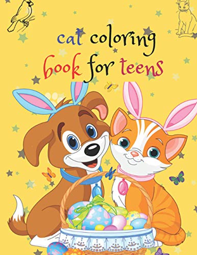 Stock image for cat coloring book for teens: The Big Cat Coloring Book for Girls, Boys and All for kids ages 2-4,3,4-8,8-12 with Over 82 Illustrations (coloring bo for sale by GreatBookPrices