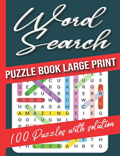Immagine dell'editore per Word Search Puzzle Books Large Print: Word Search Puzzle Books for adults, Wordsearch Activity Book 100 Puzzles with solution, Big Challenge Word Sear venduto da GreatBookPrices