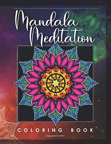 9798706152901: Mandala Meditation Coloring Book: 36 Beautiful Designs to Color for Stress Relief and Relaxation