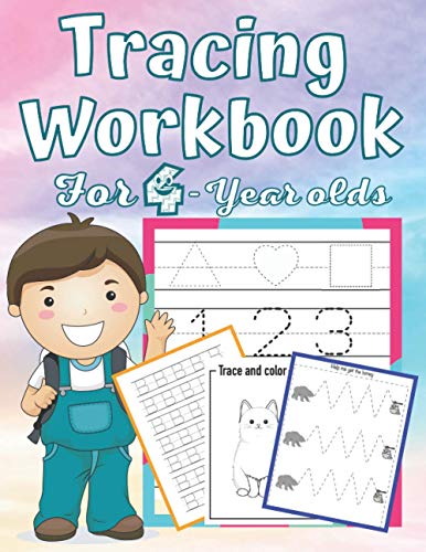 Beispielbild fr Tracing Workbook for 4 Year-Olds: Learn to Trace Shapes Line Tracing ABC Letters Patterns Number Print and More. Preschool, Kindergarten and Kids 4-6 zum Verkauf von GreatBookPrices