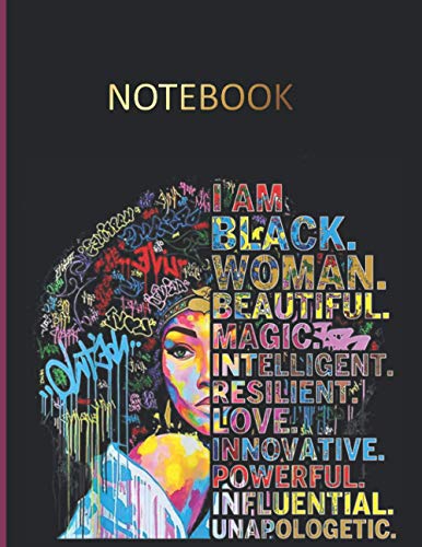 Beispielbild fr I Am Black Woman Beautiful Magic Intelligent : Blank Lined Notebook Journal for Women Large Size 8. 5x11 Inches 120 Pages Afro American Woman Journal Perfect for Office, Studying, Journaling, Note Taking, Diary and More zum Verkauf von Better World Books