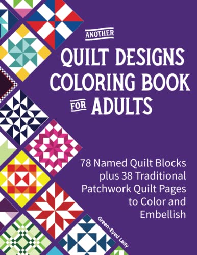 Beispielbild fr Another Quilt Designs Coloring Book For Adults zum Verkauf von GreatBookPrices