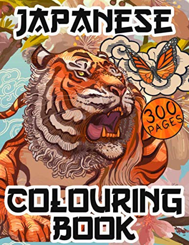 9798709830554: JAPANESE COLOURING BOOK 300 PAGES: Japanese Style Coloring Book Such As Dragons, Castle, Koi Carp Fish Tattoo Designs and More! For adults and kids.
