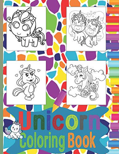 Stock image for Unicorn Coloring Book: 60 Individual Unicorn Designs (NO duplicate images) For Kids for sale by Ria Christie Collections