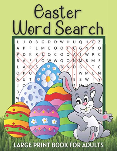9798713093389: Easter Word Search Large Print Book for Adults: Fun Spring Activity Games | Easy Puzzle Books with Solutions | Great Gift Ideas to Celebrate Easter | ... Workbooks for Older Kids, Adults and Seniors