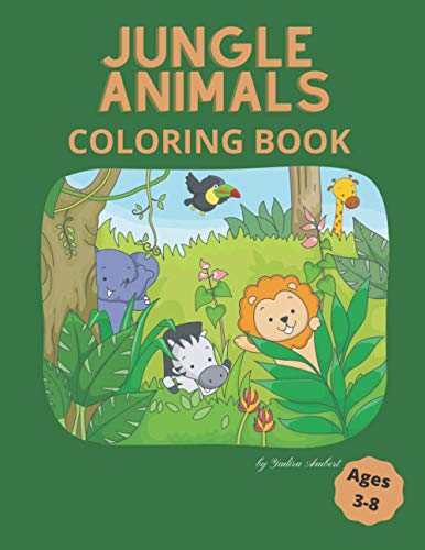 Immagine stock per Jungle Animals Coloring Book: For Kids Aged 3-8: 1