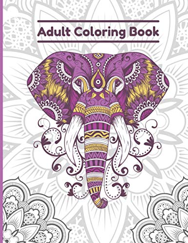 9798718848823: adult coloring book: Animals amazing patterns mandala and relaxing 8,5" x 11" Coloring Book