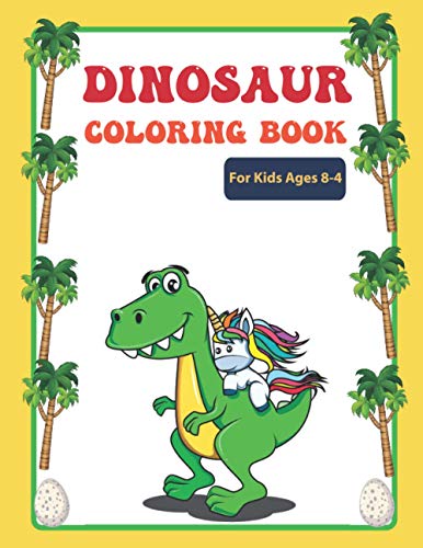 9798719057347: Dinosaur Coloring Book For Kids Ages 4-8: Dinosaur coloring book for boys and girls