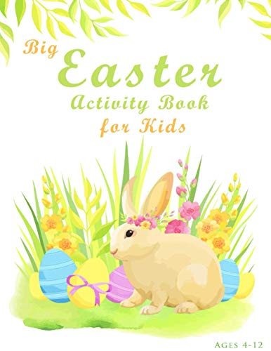 9798719384573: Big Easter Activity Book For Kids Ages 4-12: Fun Easter Kids Activity Book with Maze Puzzles, Word Search, Coloring, Counting, Cut & Paste Activities and More