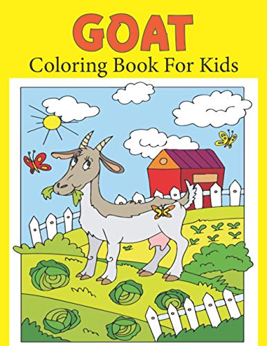 9798723603035: Goat Coloring Book For Kids: 50 Simple And Fun Designs With Goat For Kids Ages 2-4 , 4-8