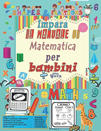 9798726167343: Impara il manuale di matematica per bambini: Attivit di addizione e sottrazione di esercizi di matematica per la scuola materna e la scuola materna ... per l'educazione domestica)(italian edition)