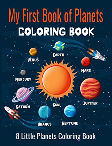 9798727892602: My First Book of Planets Coloring Book, 8 Little Planets Coloring Book: Space Coloring Book for Kids ,(8.5" x 11.5" )