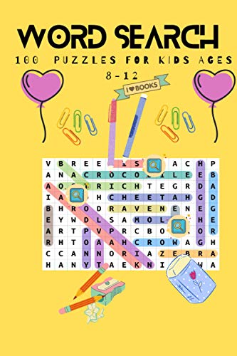 Imagen de archivo de word search 100 puzzles for kids ages 8-12: 100 word search puzzeles for kids ages 8-12 with answers 126 pages a la venta por GreatBookPrices