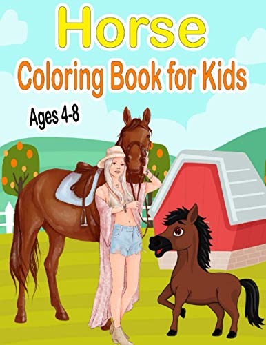 Beispielbild fr Horse Coloring Book For Kids Ages 4-8 zum Verkauf von GreatBookPrices